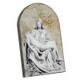 Pieta Garden Arched Wood Plaque