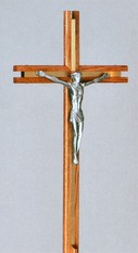 Wood Processional Crucifix