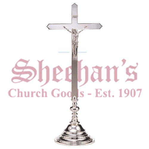 Brass Silver Plate Altar Cross