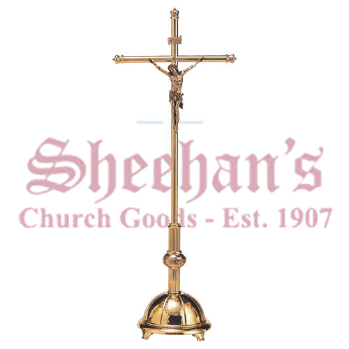 Contemporary Brass Altar Cross