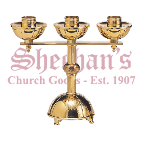 Contemporary Brass Altar Cross