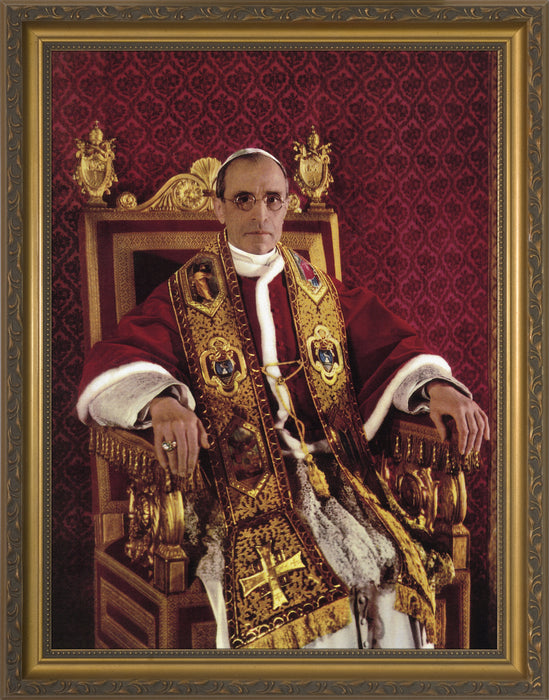 Venerable Pope Pius XII - Gold Framed Art