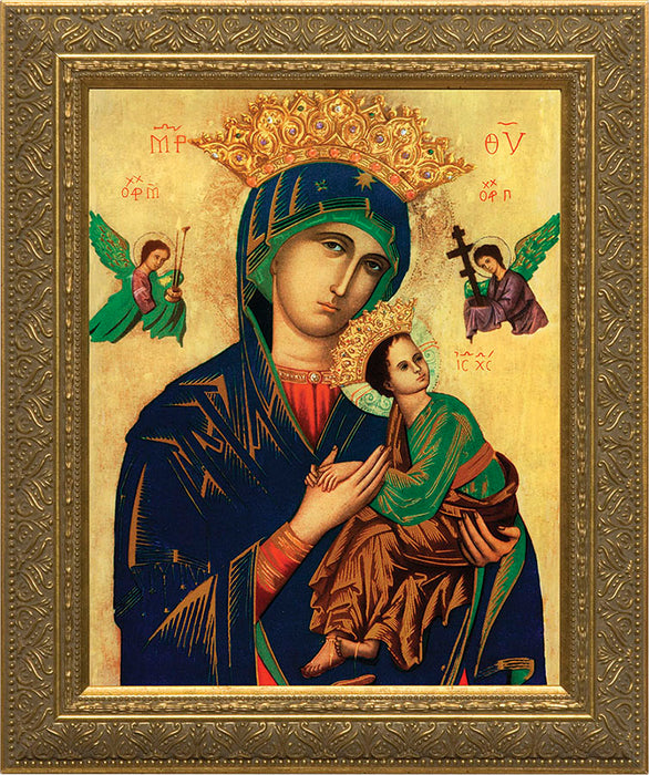 Our Lady of Perpetual Help - Gold Framed Art