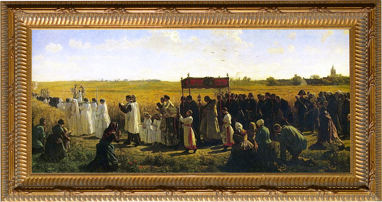 The Blessing of the Wheat - Ornate Gold Framed Art