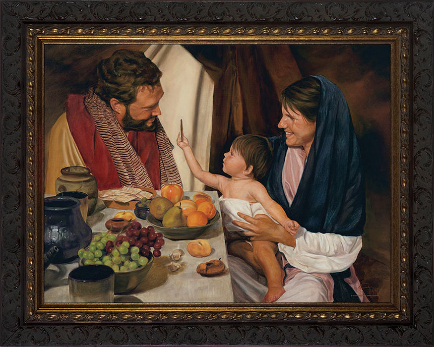 The Holy Family by Jason Jenicke - Ornate Dark Framed Art