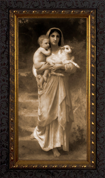 Young Shepherdess (Sepia) Framed Art