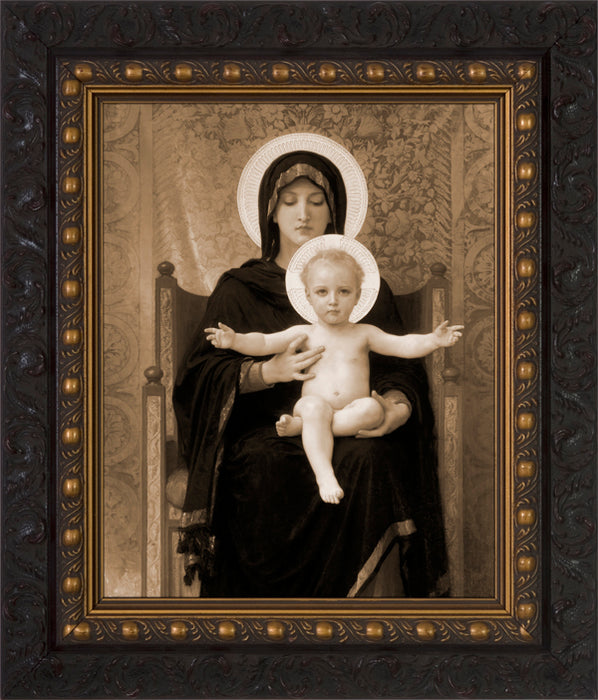 Virgin and Child (Sepia) Framed Art