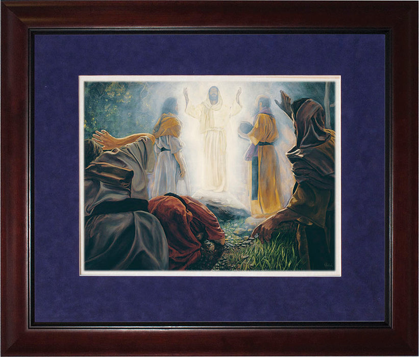 Transfiguration by Jason Jenicke Matted - Cherry Framed Art